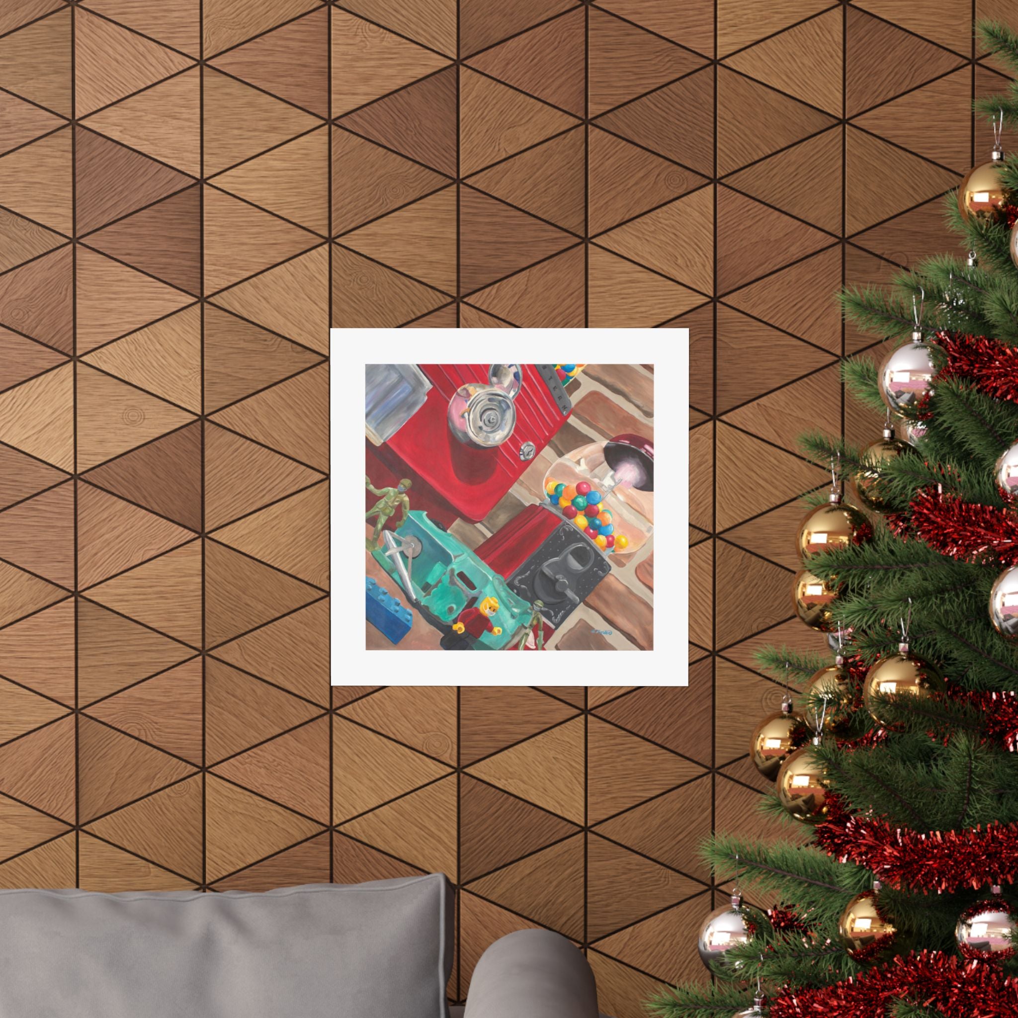 Retro Candy Machine Poster