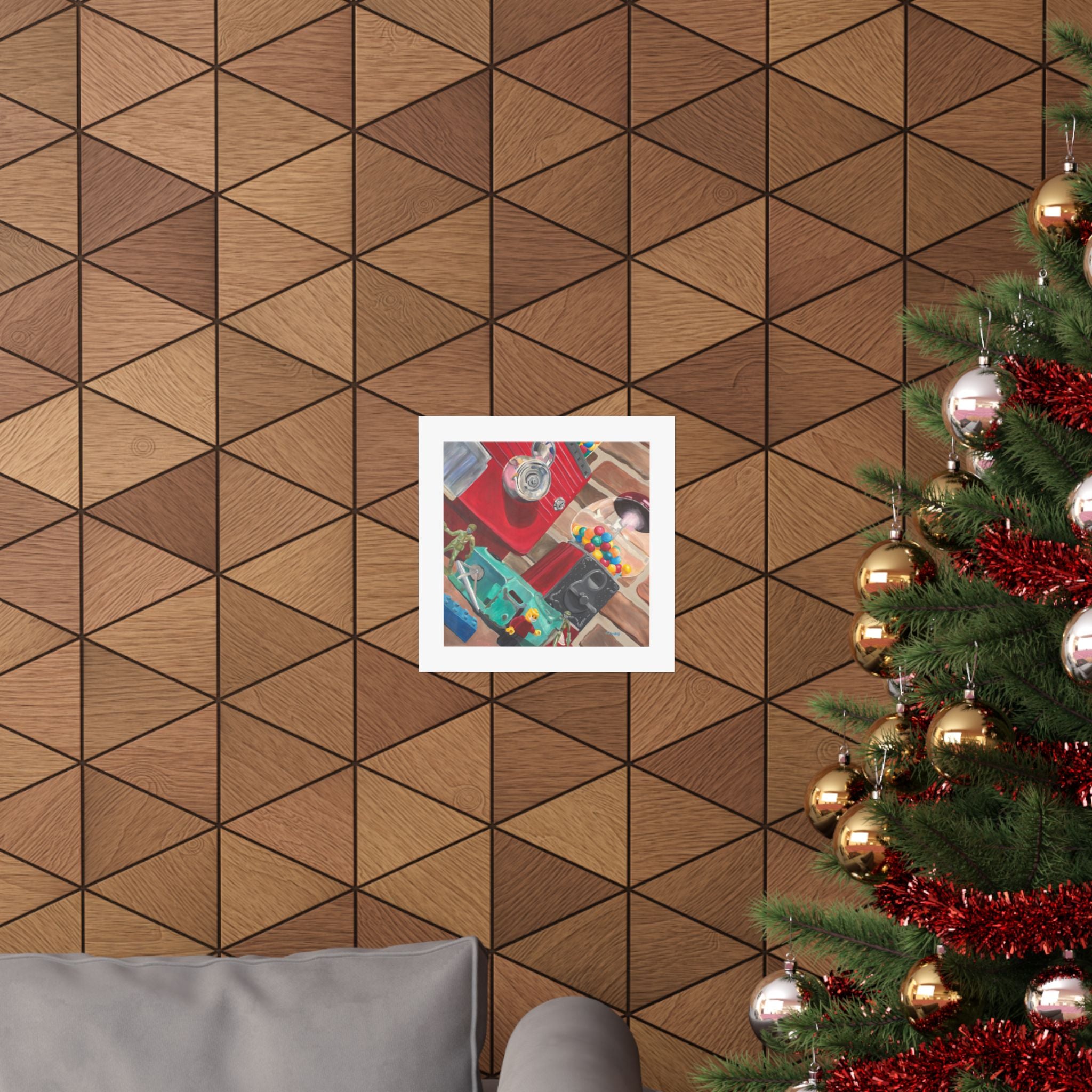 Retro Candy Machine Poster