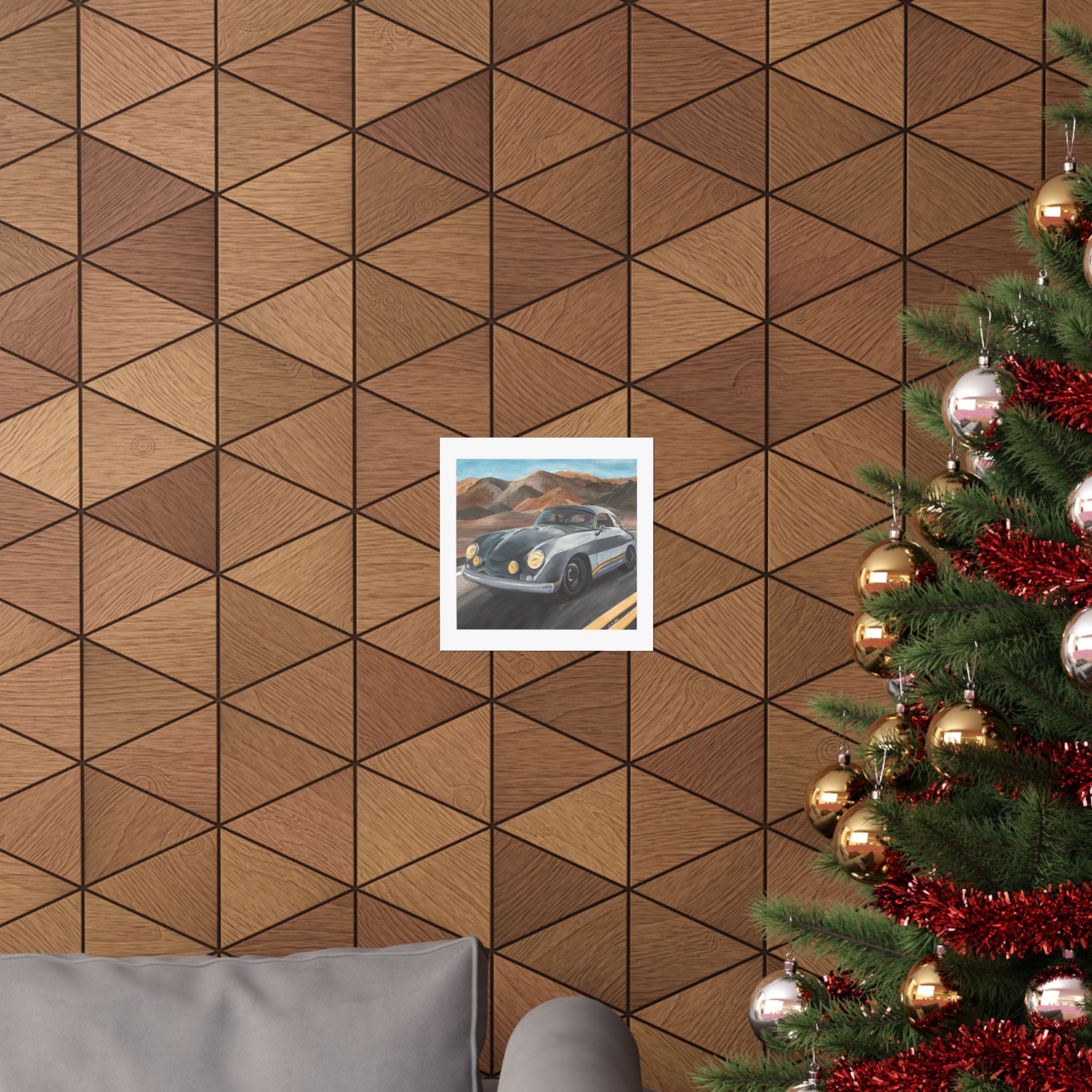 Road Trip Matte Poster — Retro Roadscape Wall Art